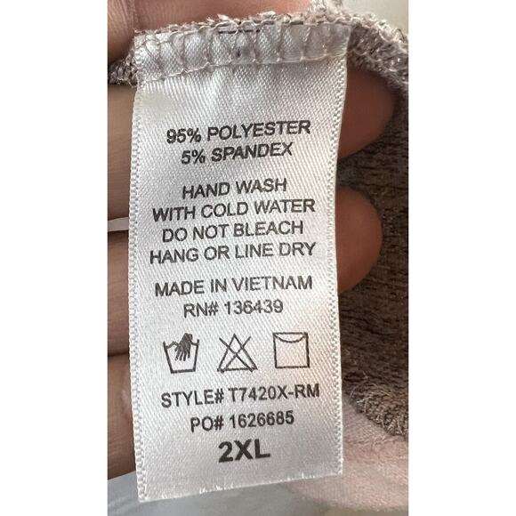 SJS Women's Pink Long Sleeve Blouse - Size 2X - Excellent! - Picture 3 of 4